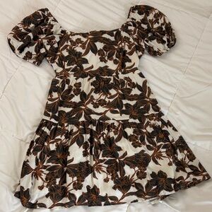 Floral Puff Sleeve Dress